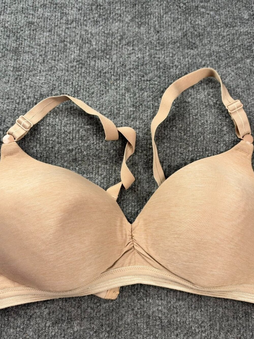 Warners Play It Cool Wirefree Bra 38B Tan Beige Chill FX Convertible RN3281A